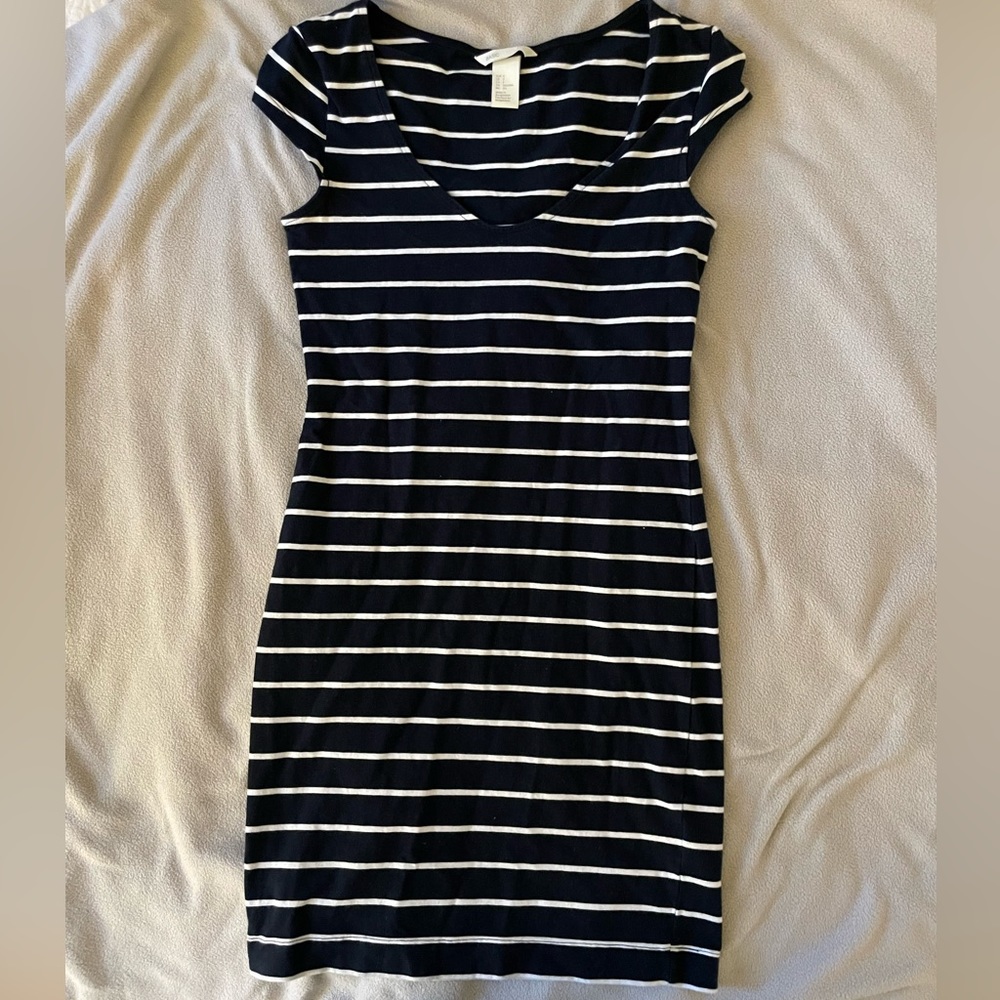Striped Fitted Dress